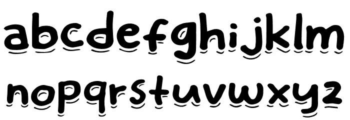 Eatday Schriftart Kleinbuchstaben