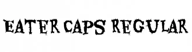 Eater Caps Regular  Free Fonts Download