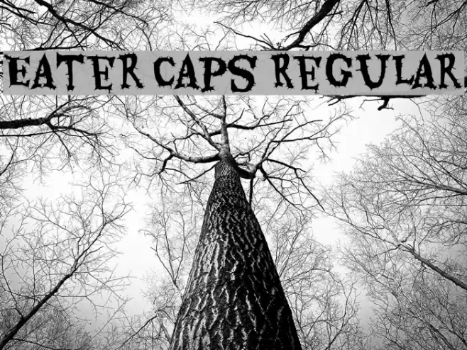Eater Caps Regular Font examples