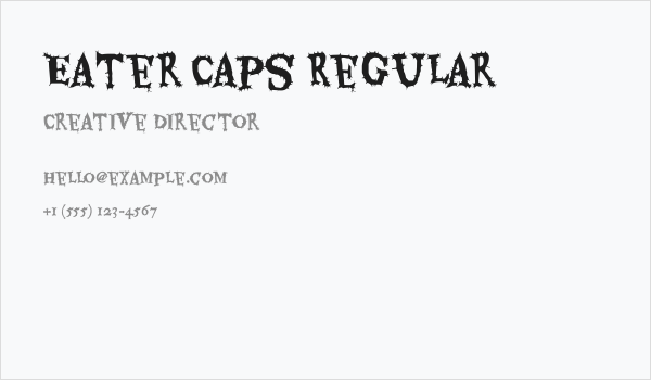 Eater Caps Regular Business Card