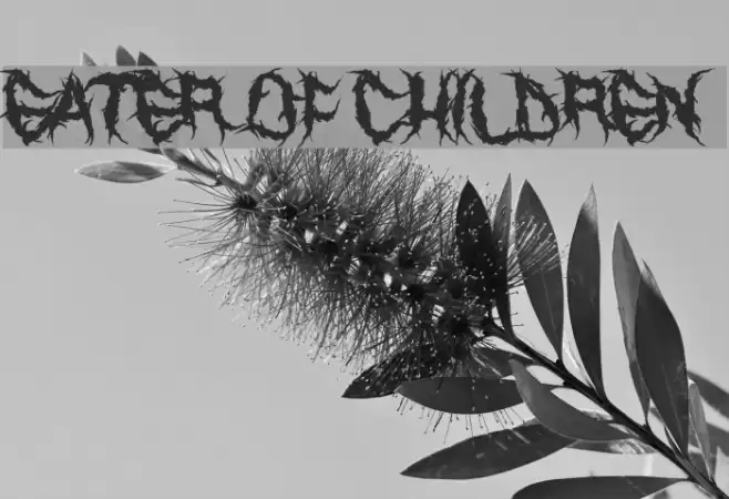 Eater of Children Schriftart examples