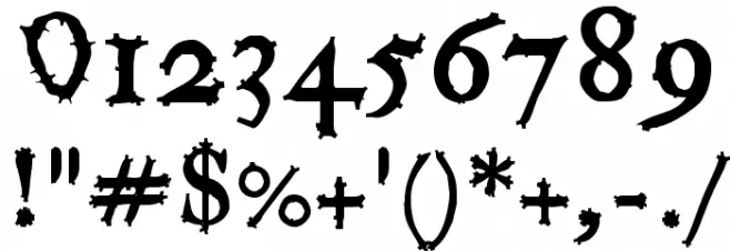 Eater Font OTHER CHARS