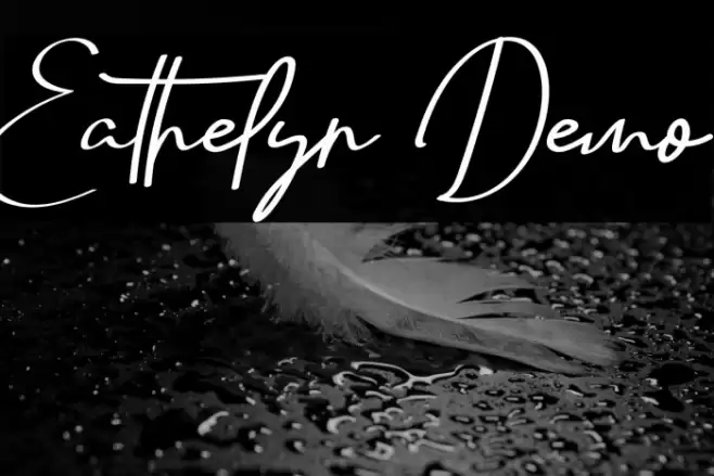 Eathelyn Demo Font examples