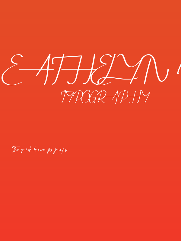 Eathelyn Demo Poster