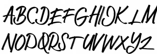 Eather FREE 字体 大写
