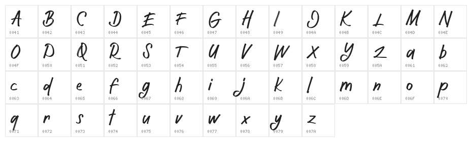 Eather FREE Character Map