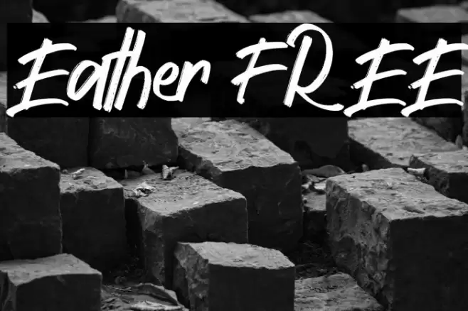 Eather FREE Font examples