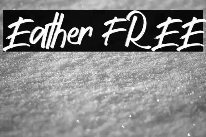 Eather FREE Font examples