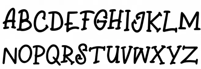 EathocFREE フォント 大文字