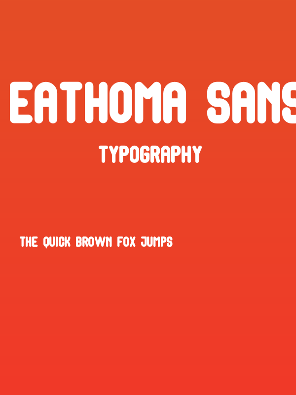 Eathoma Sans Poster