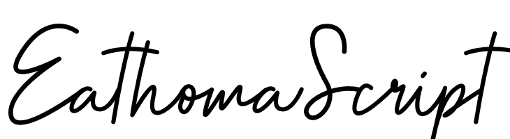 Eathoma Script  Descarca Fonturi Gratis