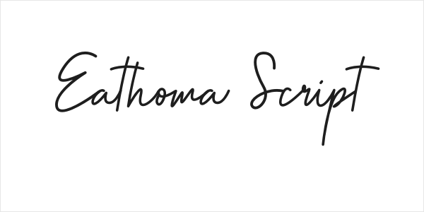 Eathoma Script Logo