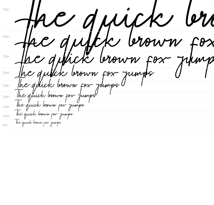 Eathoma Script Waterfall