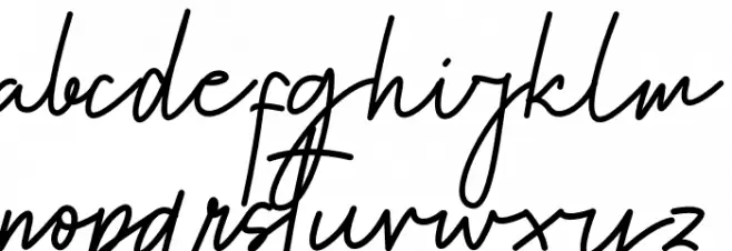 Eathoma Script Шрифта строчной