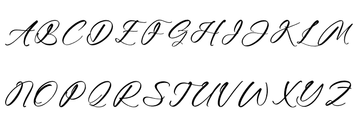 Eathonya Font UPPERCASE
