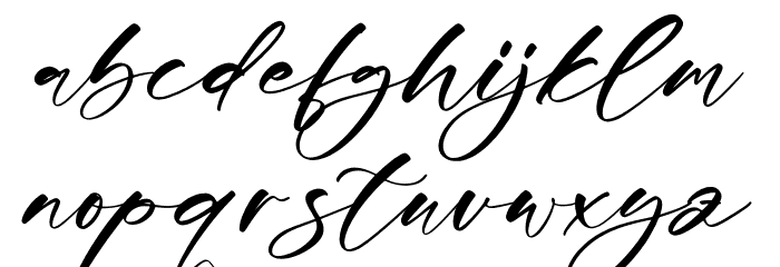 Eathonya Font LOWERCASE