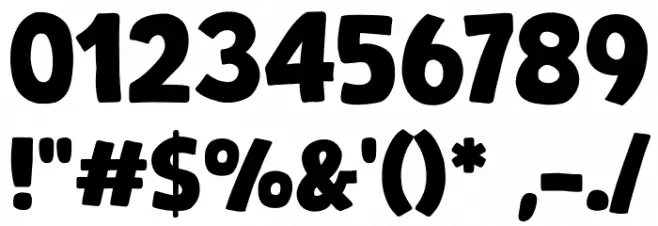 Eating Pasta Font OTHER CHARS