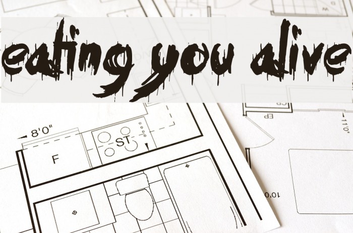 Eating You Alive Font examples