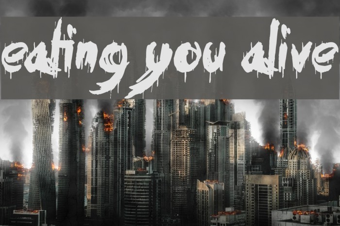 Eating You Alive Font examples