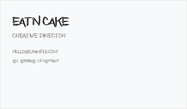 Eatn Cake Business Card