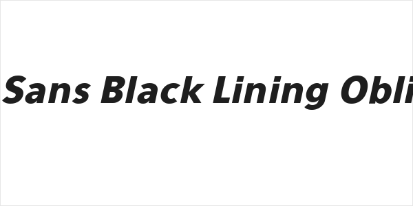 Eau Sans Black Lining Oblique Logo