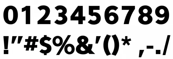 Eau Sans Black Lining Font OTHER CHARS