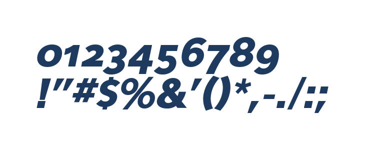 Eau Sans Black Old-styled Figures Oblique Other Characters