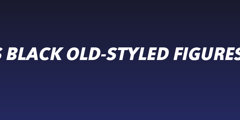 Eau Sans Black Old-styled Figures Oblique Social Header