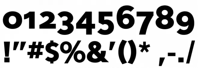 Eau Sans Black Old-styled Figures Font OTHER CHARS