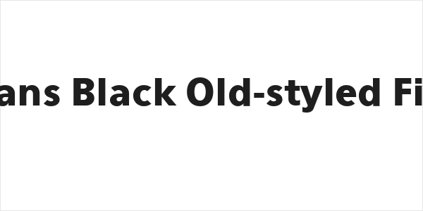 Eau Sans Black Old-styled Figures Logo