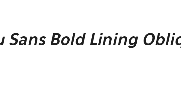 Eau Sans Bold Lining Oblique Logo