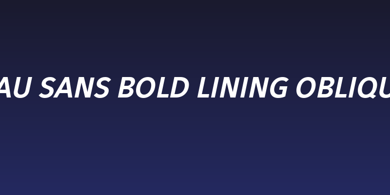 Eau Sans Bold Lining Oblique Social Header