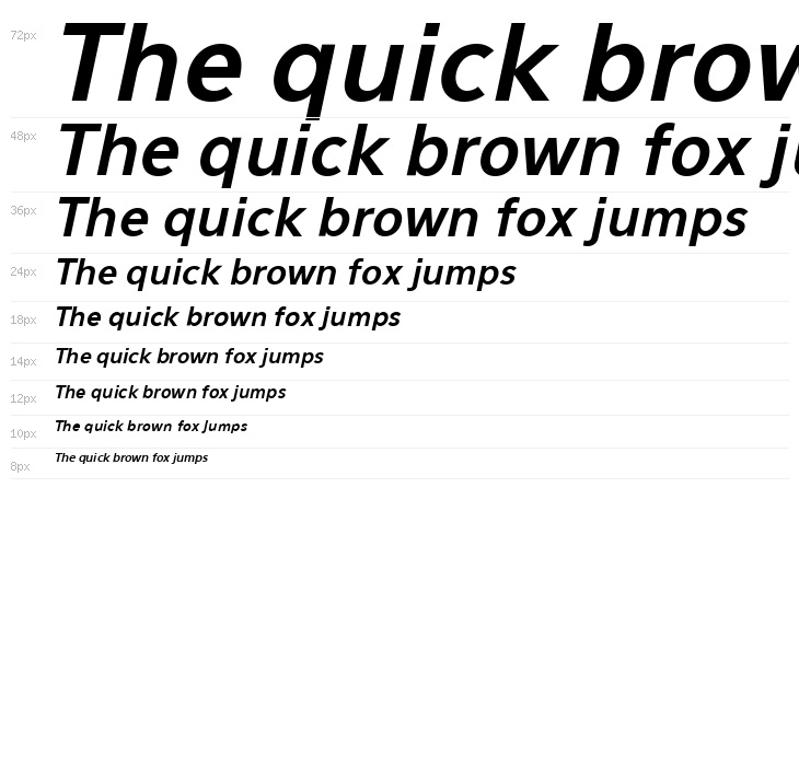 Eau Sans Bold Lining Oblique Waterfall