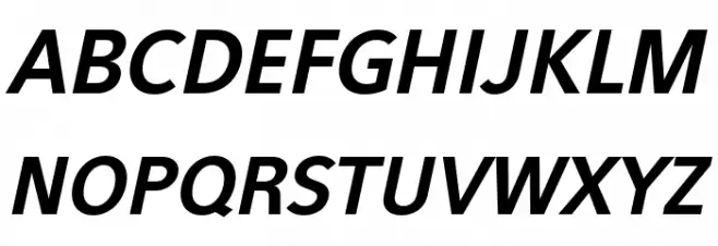 Eau Sans Bold Old-styled Figures Oblique Polices MAJUSCULES