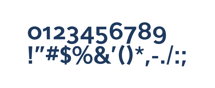 Eau Sans Bold Old-styled Figures Other Characters