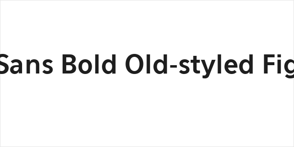 Eau Sans Bold Old-styled Figures Logo