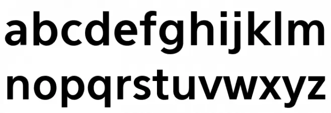 Eau Sans Bold Old-styled Figures Font LOWERCASE