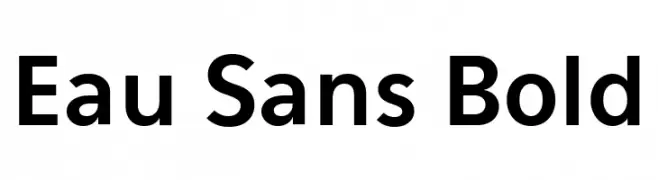 Eau Sans Bold  Fuentes Gratis Descargar