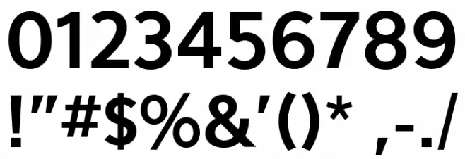 Eau Sans Bold Font OTHER CHARS