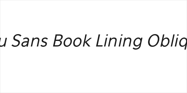 Eau Sans Book Lining Oblique Logo