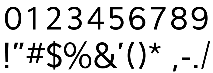 Eau Sans Book Lining Font OTHER CHARS