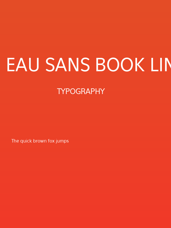Eau Sans Book Lining Poster