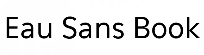 Eau Sans Book  Fuentes Gratis Descargar