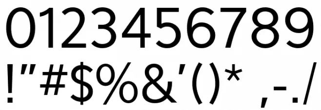 Eau Sans Book Font OTHER CHARS