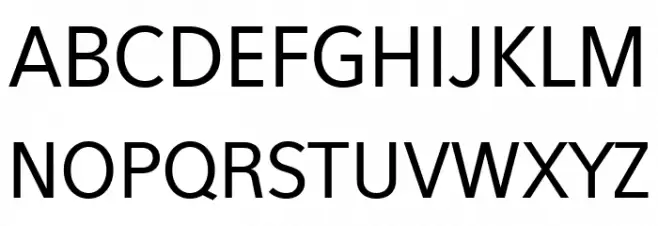 Eau Sans Book Шрифта ВЕРХНИЙ