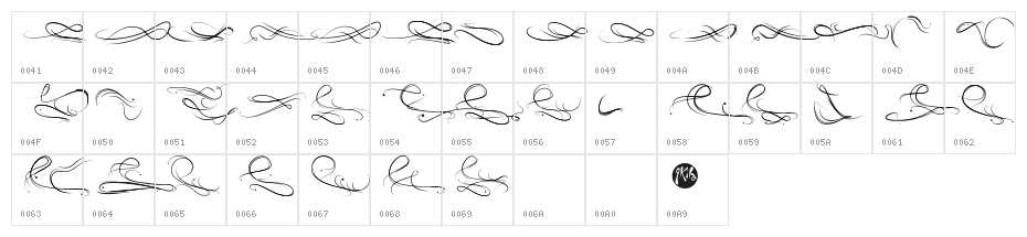 Eau de rose Character Map