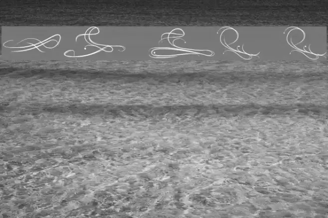 Eau de rose Font examples