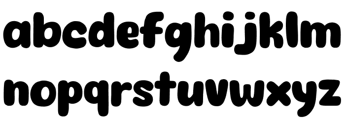 Eazy Chat Font LOWERCASE