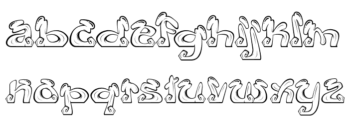Eazy Font LOWERCASE