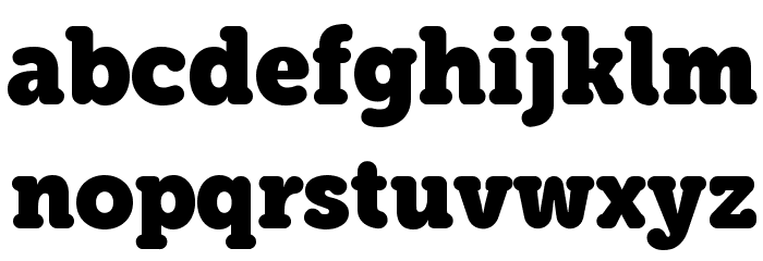 eacologica-round_slab Font LOWERCASE